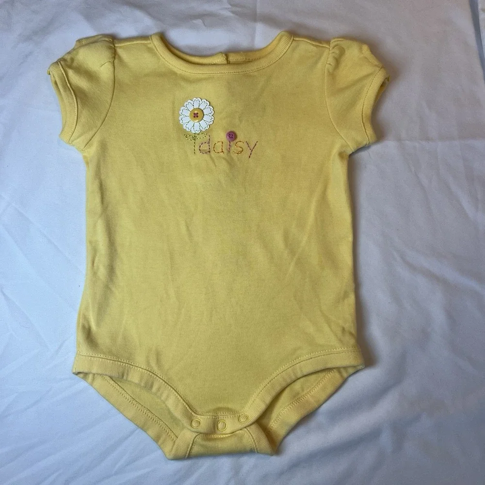Gymboree Baby Daisy Flower Bodysuit‎ 3-6 Months Girl Vintage One Piece